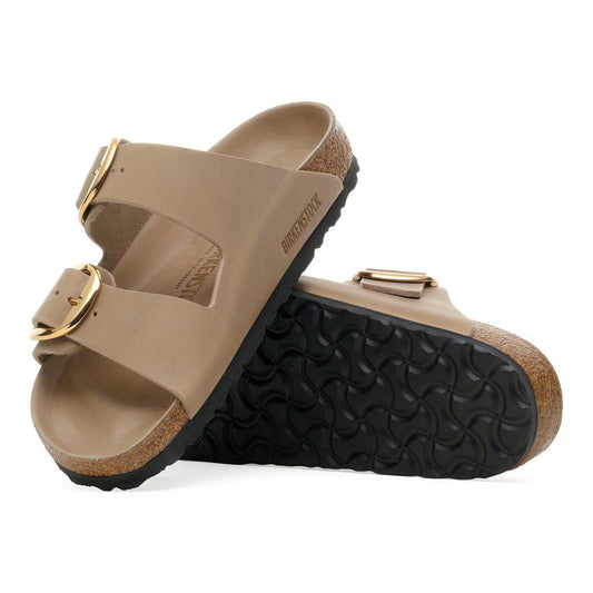 Sandali Arizona Donna Big Buckle Birkenstock Nubuck Tabacco | Calzata Stretta 1030395