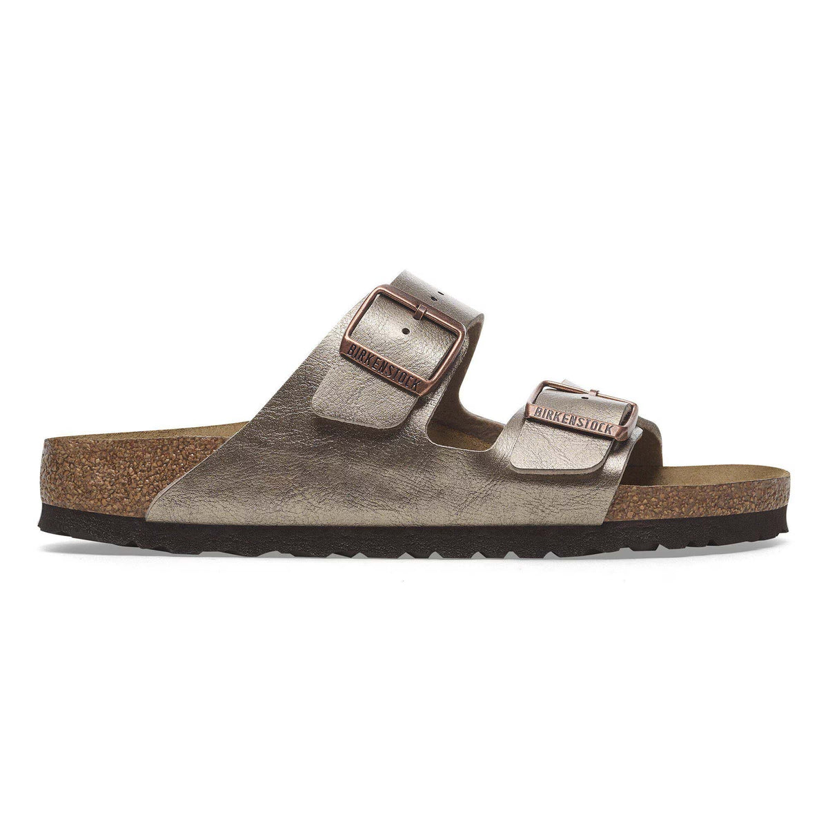 Sandali Arizona Donna Birkenstock Taupe Perlato, Calzata Stretta 1029439
