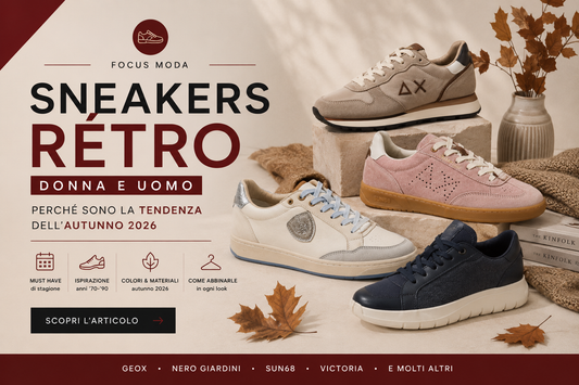 Sneakers rétro donna e uomo: perché sono la tendenza dell’autunno 2026
