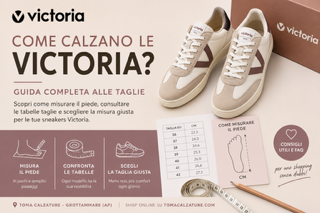 Come calzano le sneakers Victoria? Guida completa alle taglie