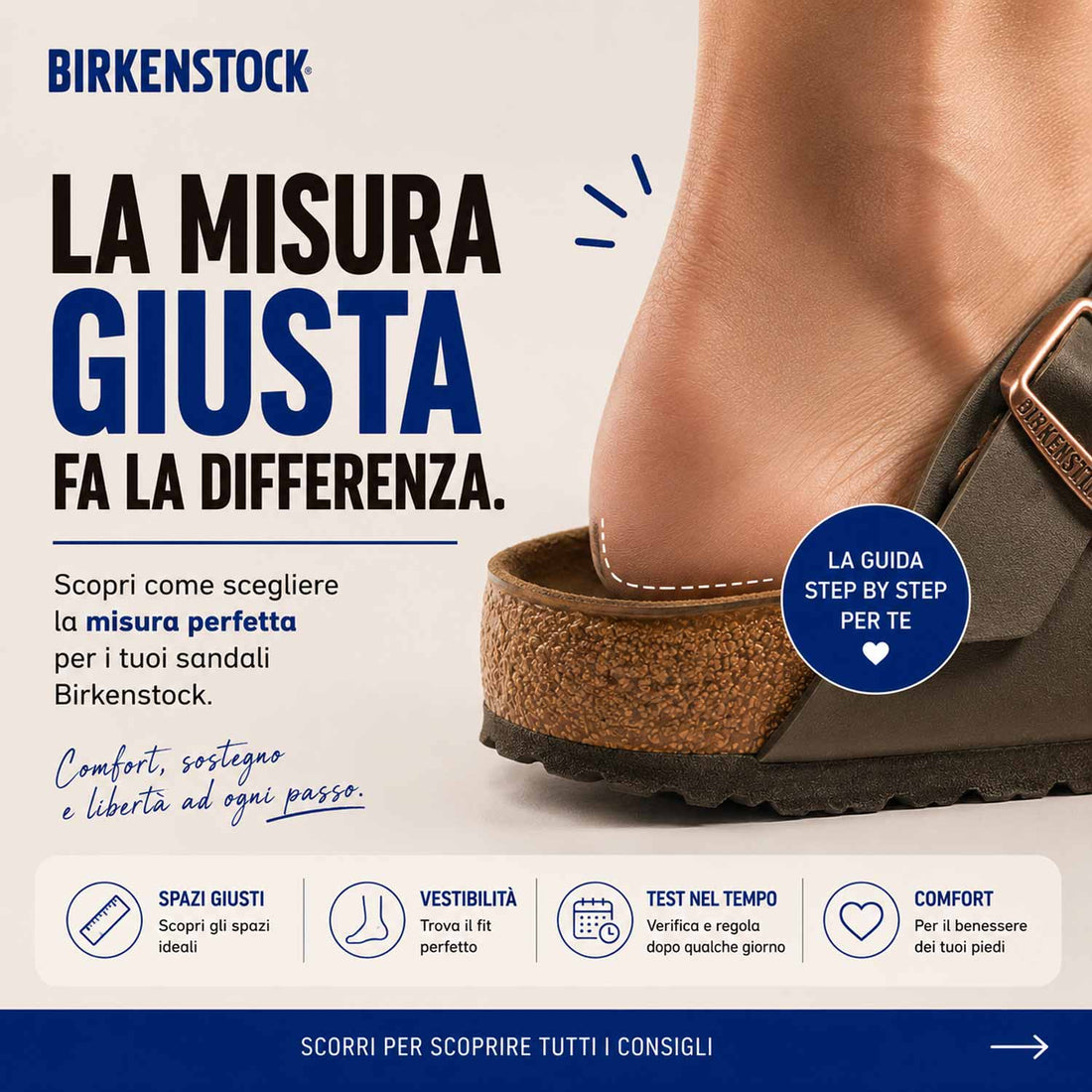 Birkenstock: guida completa alla scelta calzata perfetta