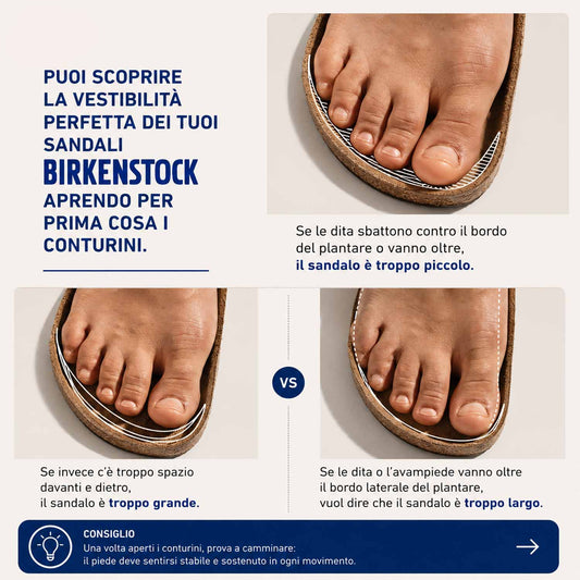 Birkenstock calzata stretta o normale: differenze e quale scegliere