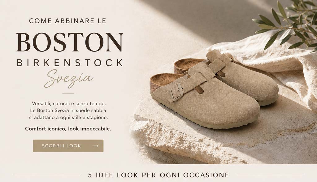 Birkenstock Boston: come e quando indossarli e come abbinarli