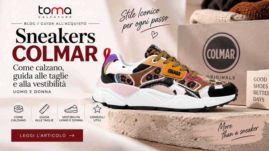 Sneakers Colmar: come calzano? Guida taglie e vestibilità uomo e donna