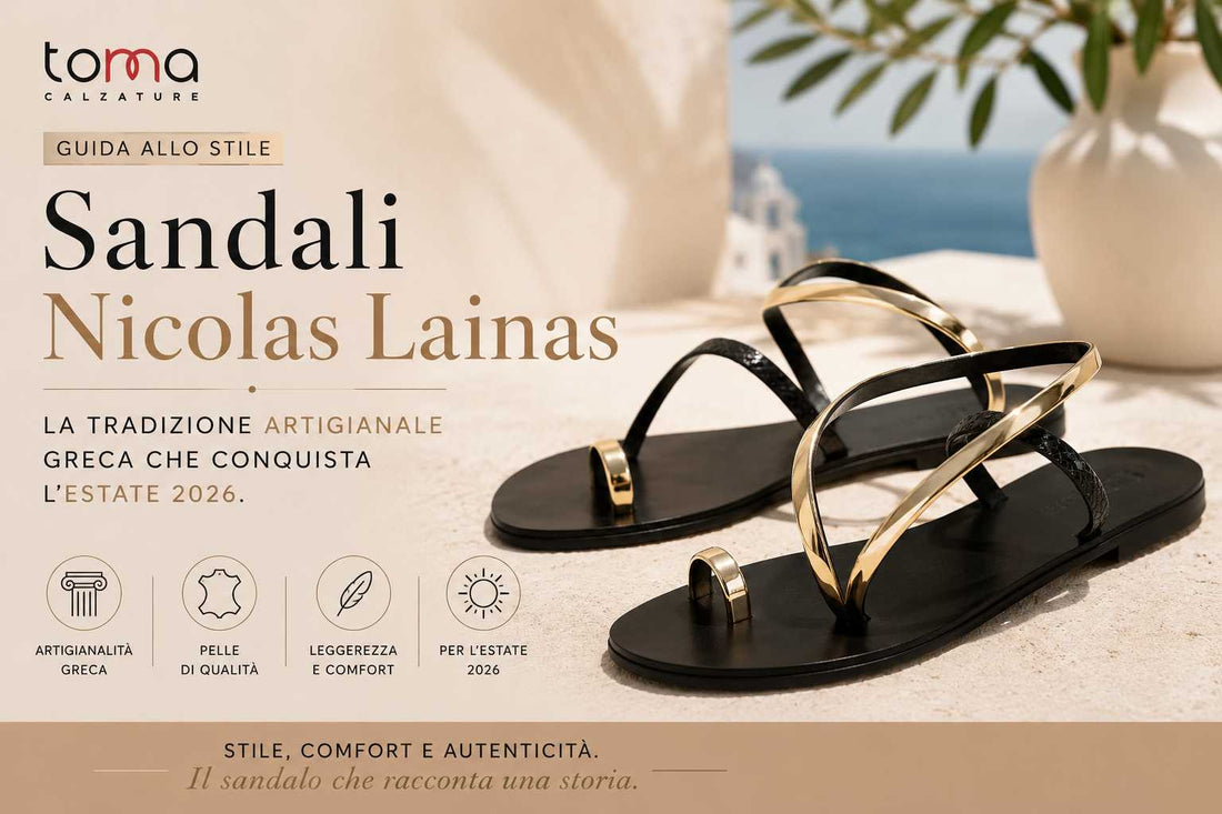 Sandali Nicolas Lainas: la Tradizione Artigianale Greca che Conquista l’Estate 2026