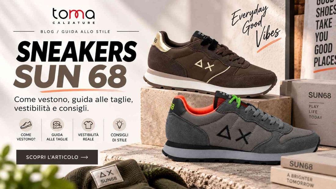 Sneakers SUN68: Come Vestono? Guida Taglie, Vestibilità e Consigli