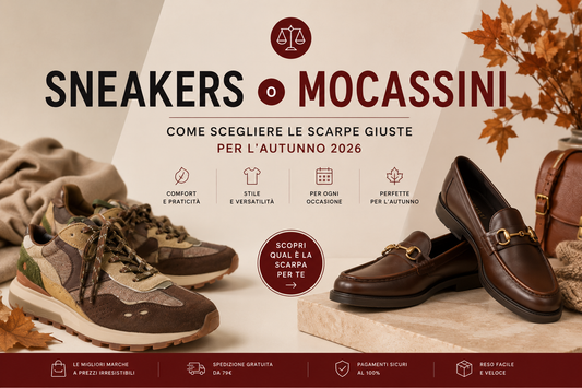 Sneakers o mocassini? Come scegliere le scarpe giuste per l’autunno 2026