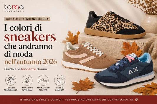 I colori di sneakers che andranno di moda nell’autunno 2026
