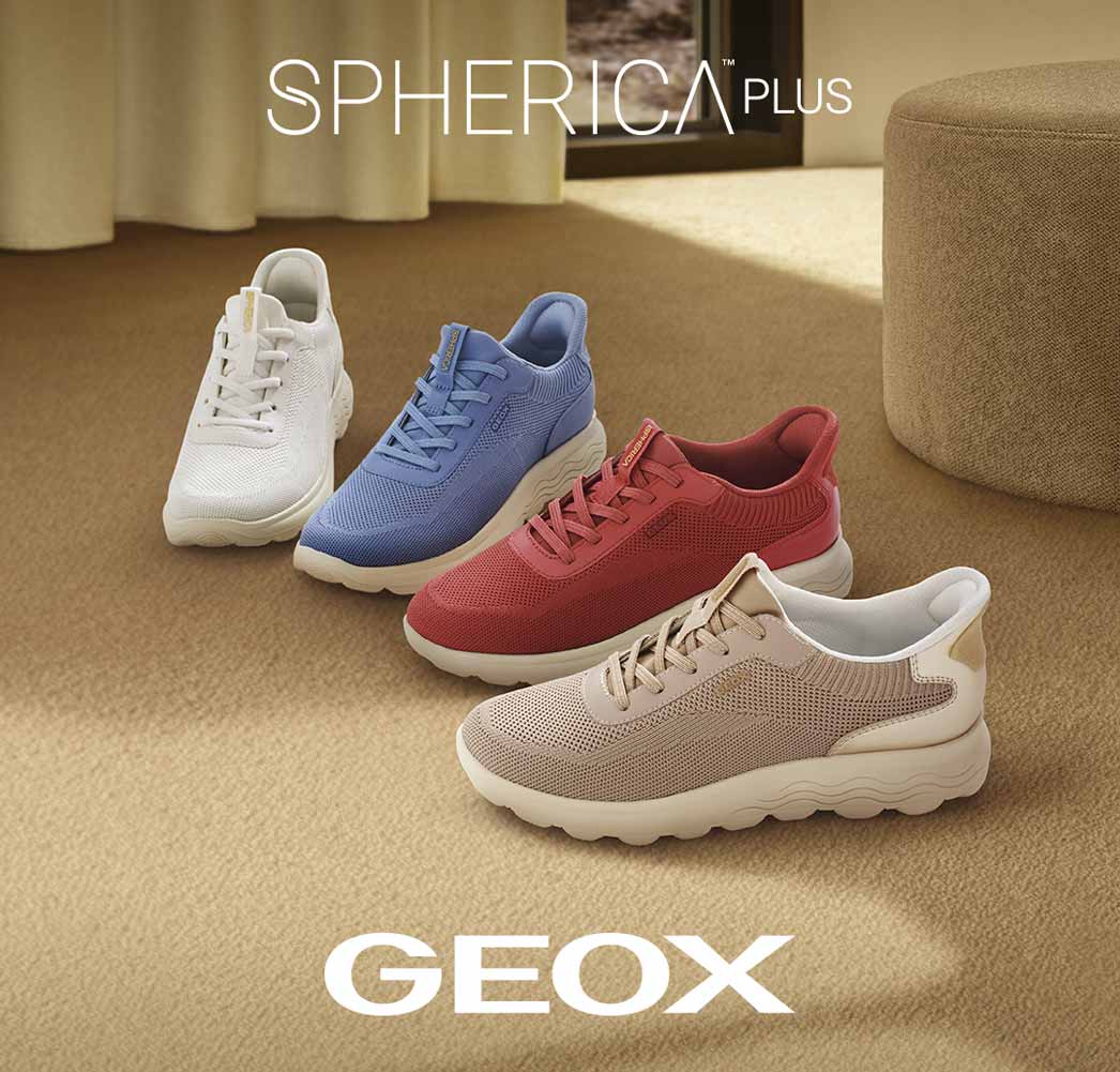 Geox Fast In, FlexRide e Spherica Plus: la nuova collezione di sneakers comode, leggere e facili da indossare