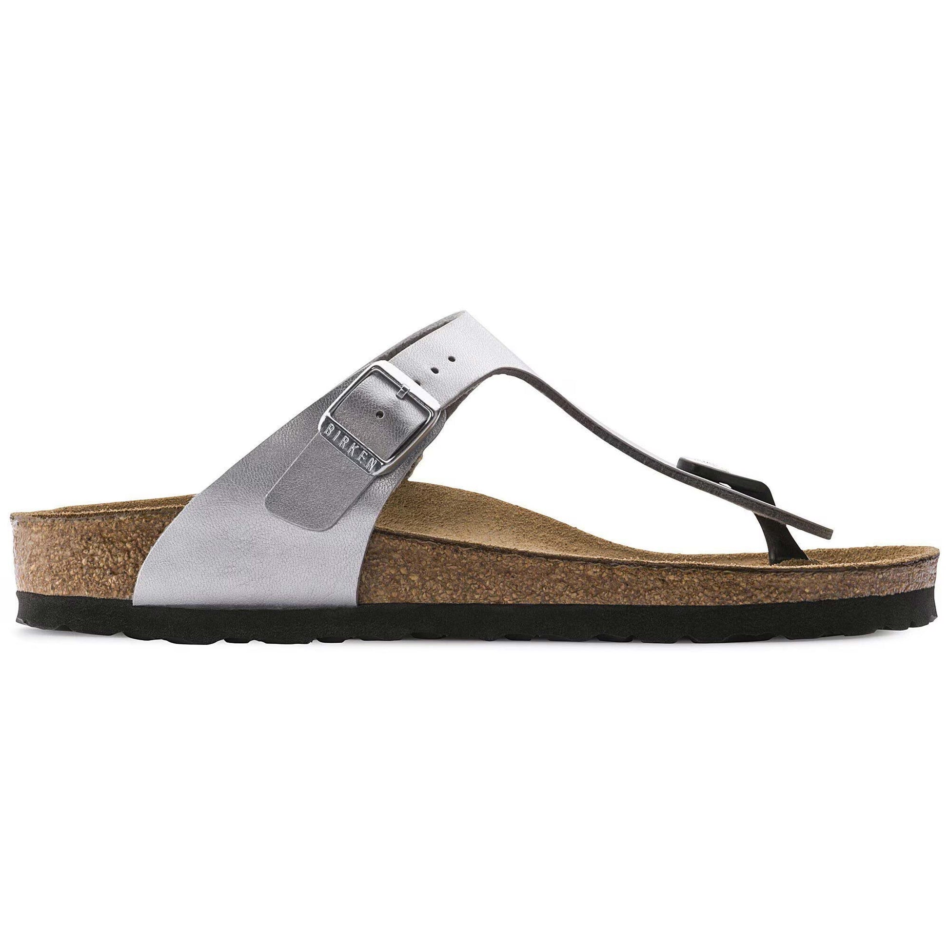 Sandali Birkenstock Gizeh Argento Infradito donna | Calzata Normale 043851