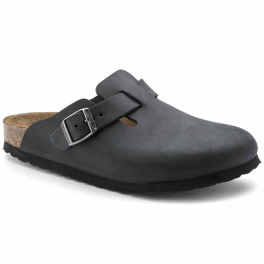 Sabot Boston Birkenstock 0059463 pelle oliata nera (35-40)