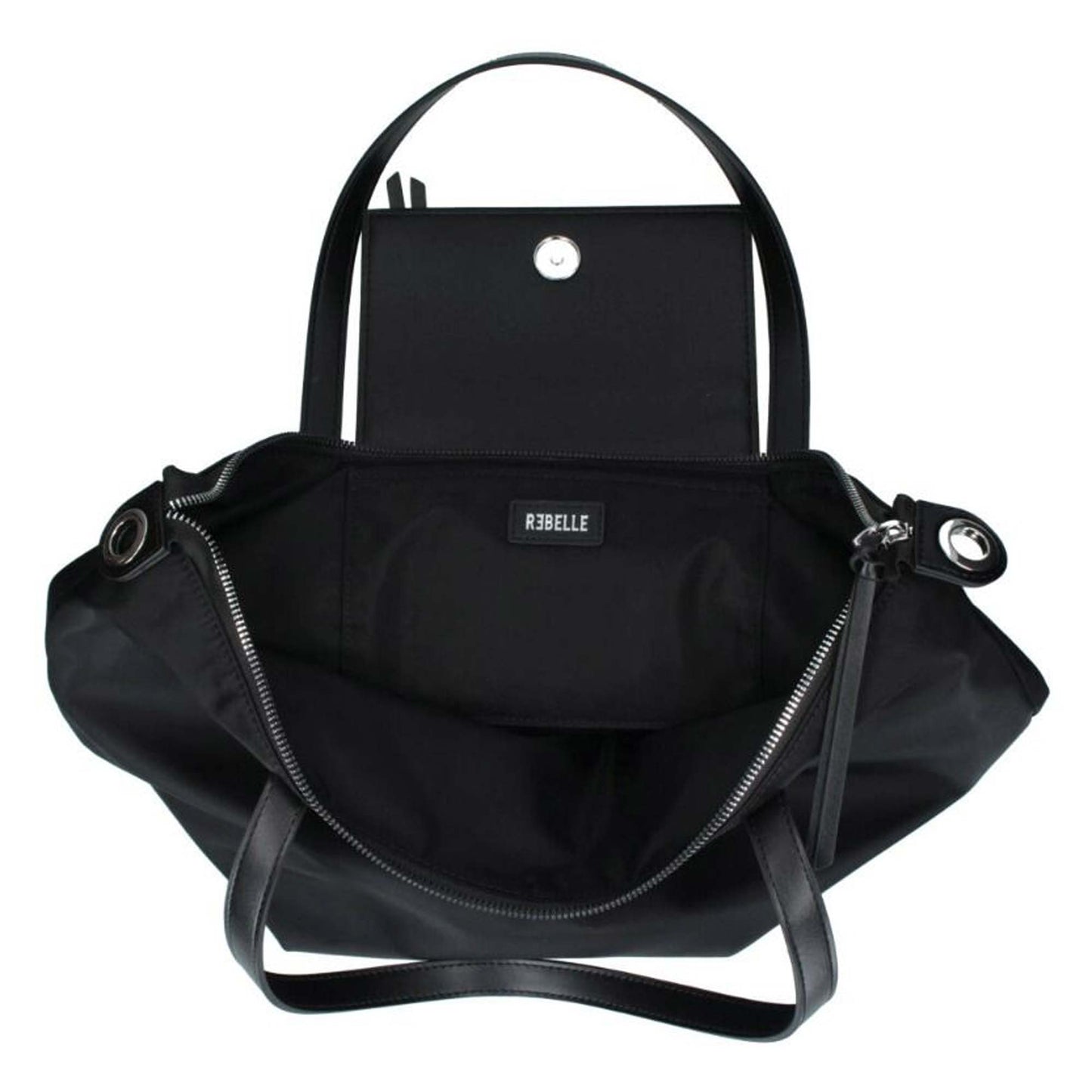 Borsa a spalla REBELLE NOA Big Nylon nero