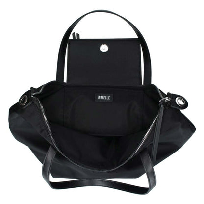 Borsa a spalla REBELLE NOA Big Nylon nero