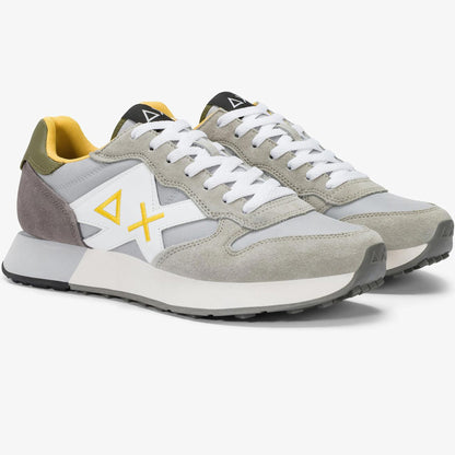 Sneakers uomo SUN68 Jaki Solid Z36115-06 Grigio | Comoda e Accattivante