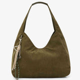 Hobo bag corduroy SUN68 Y46219_74 militare scuro