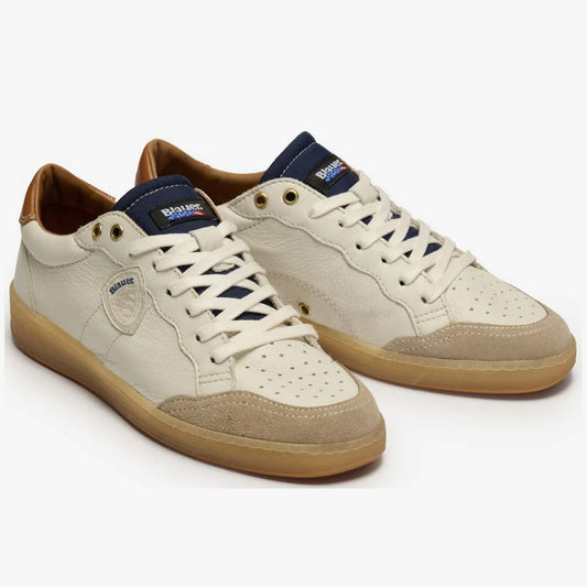 Sneaker Blauer MURRAY21 Bianco/blu/marrone