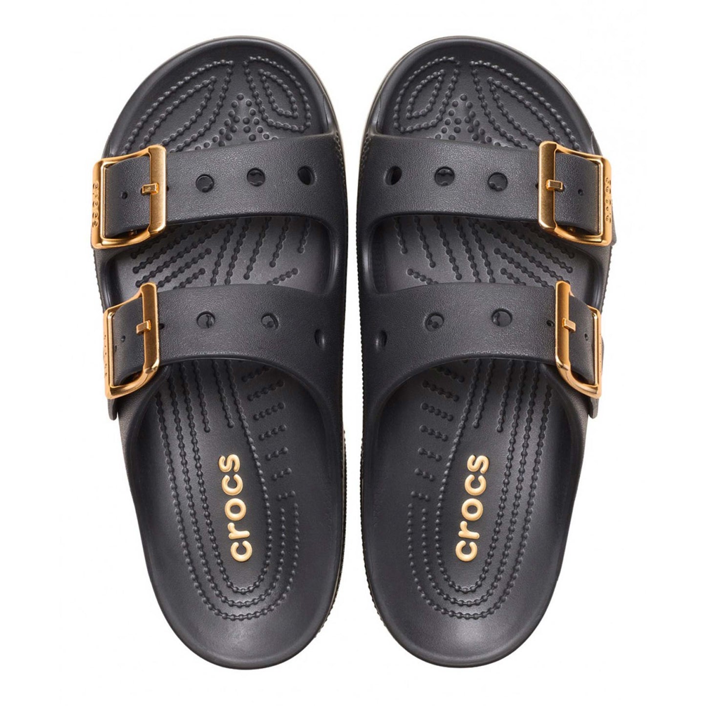 Sandali Croc Saturday Metallic Buckle 213316 ciabatte Crocs nero