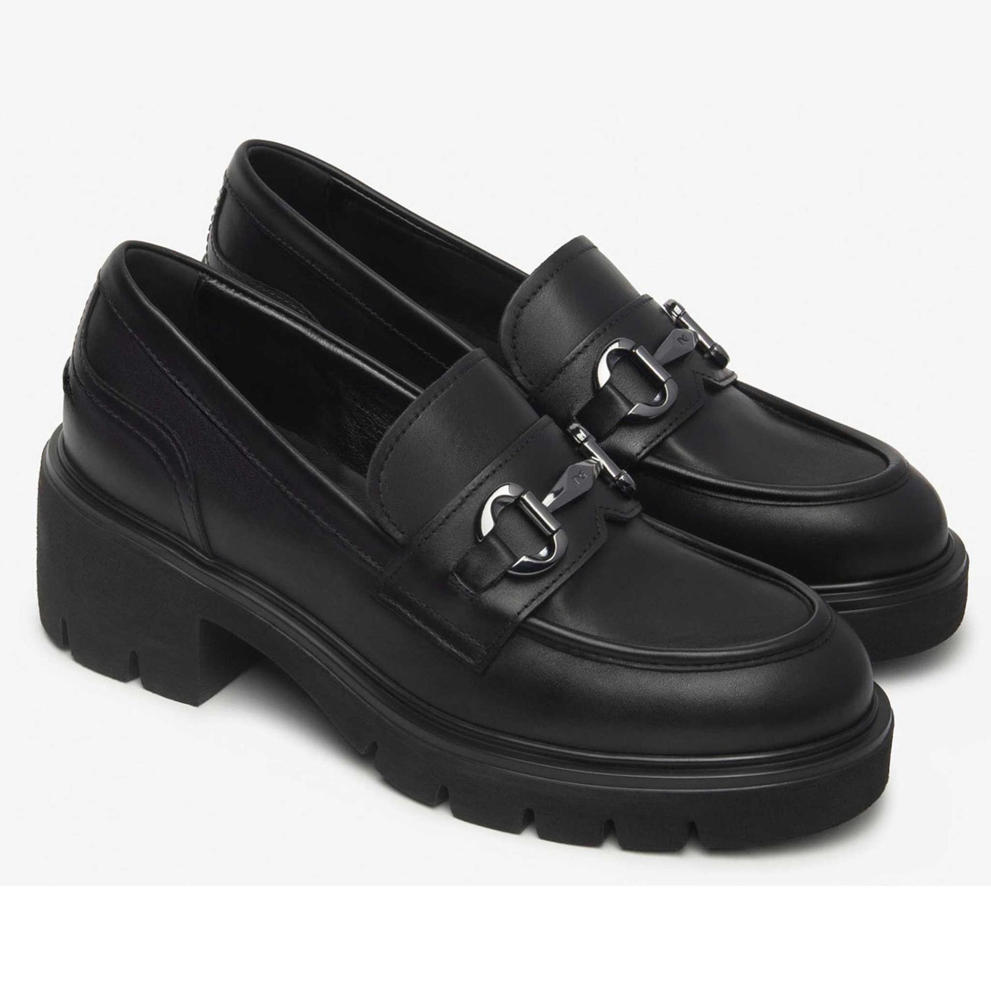 Mocassini NeroGiardini I513980-100 I513980 3980 scarpe