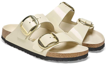 Sandali Arizona Big Buckle Shine Birkenstock ecru 1026128 (35-41)