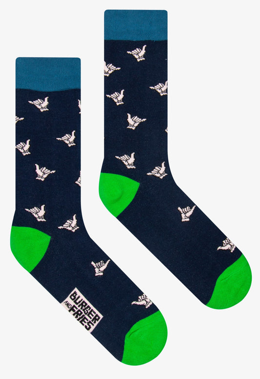 Calze Funny Socks BF1011 "Hang Loose" Socks Bruger and Fries
