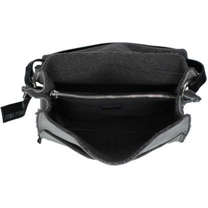 Borsa a cartella  REBELLE CLIO HYPER borsa donna in pelle grigio