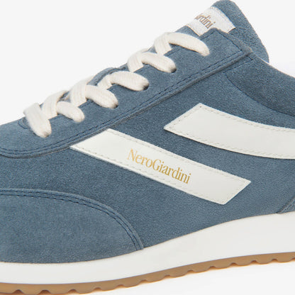 Sneakers NeroGiardini E615160D 203 Donna in Camoscio Blu Avio | Comode e Trendy