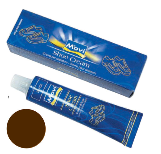 Crema "Shoe Cream" in tubetto marrone scuro