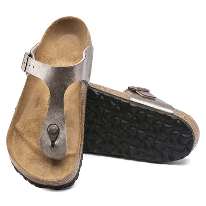 Sandali Birkenstock Gizeh Perlato Taupe Infradito donna | Calzata Normale 1016144