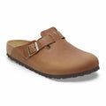 Birkenstock Boston pelle Oleata Cognac Donna Sabot 1028310 | Calzata Stretta