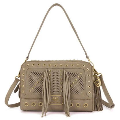 Borsa a spalla Apallosa La Carrie 162P-FA-121 donna Taupe