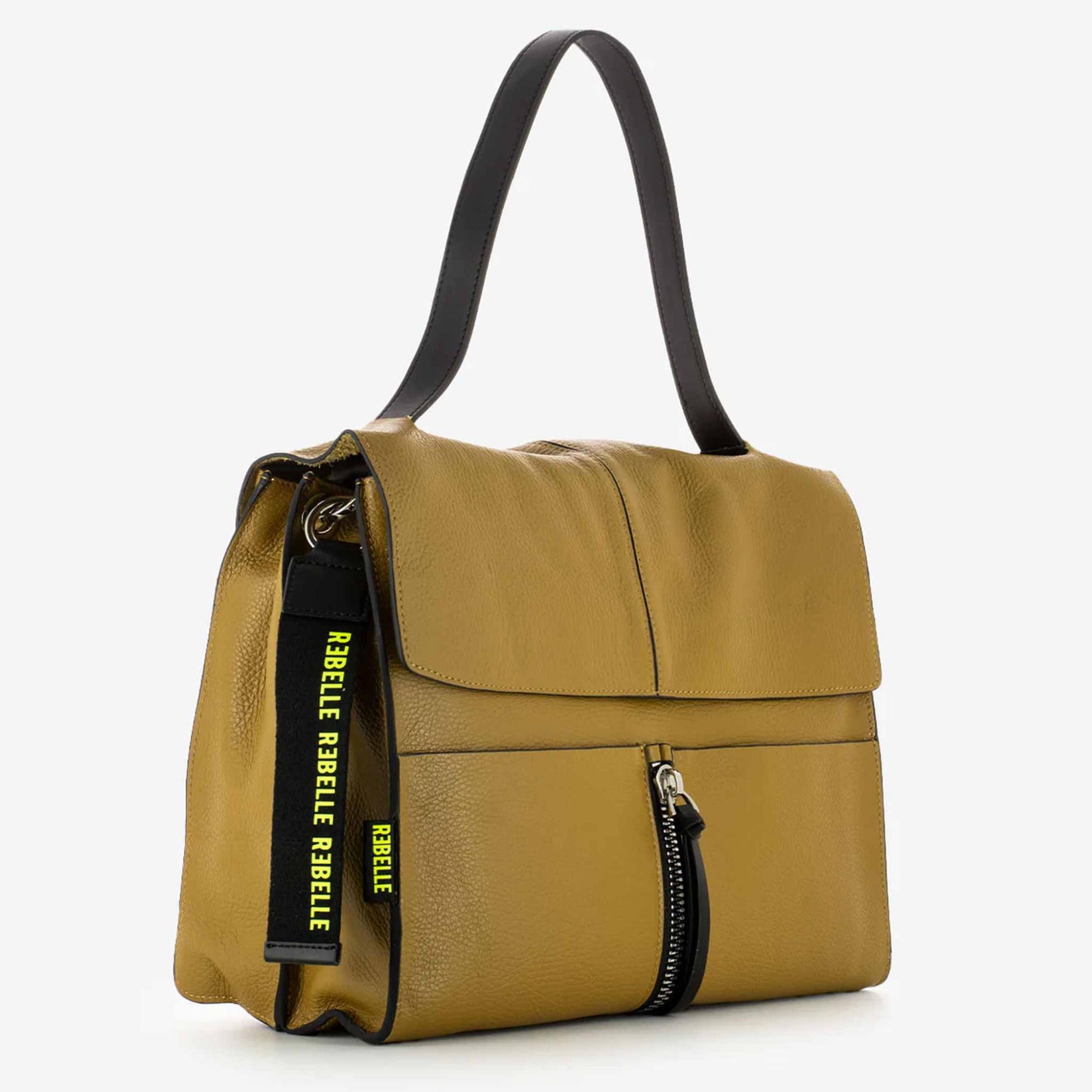 Borsa a cartella  REBELLE CLIO SATCHEL L senape