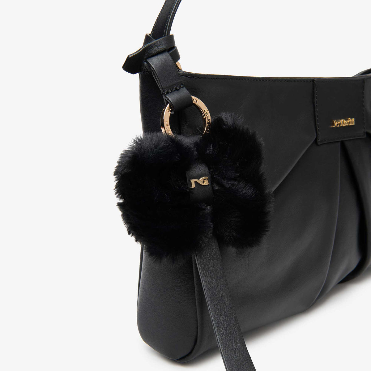 Borsa a spalla in pelle NeroGiardini I644340D-100 donna