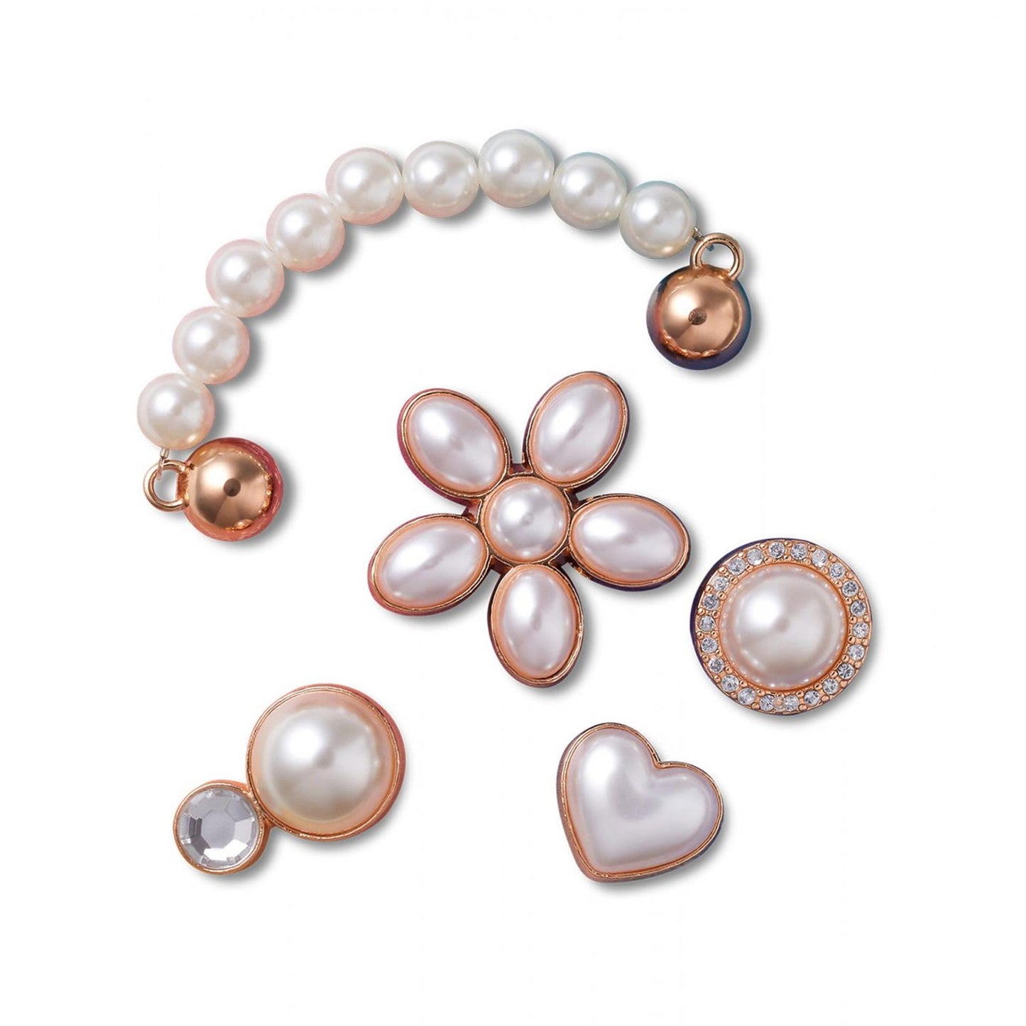 Jibbitz™ Charms per Sabot Unisex dainty pearl jewerly 5pz