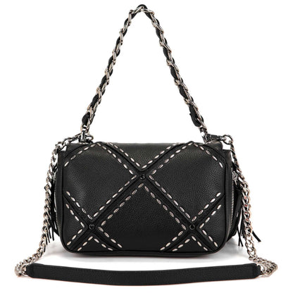 Borsa a spalla Isabel Rock La Carrie 162P-BZ-341 donna Nera