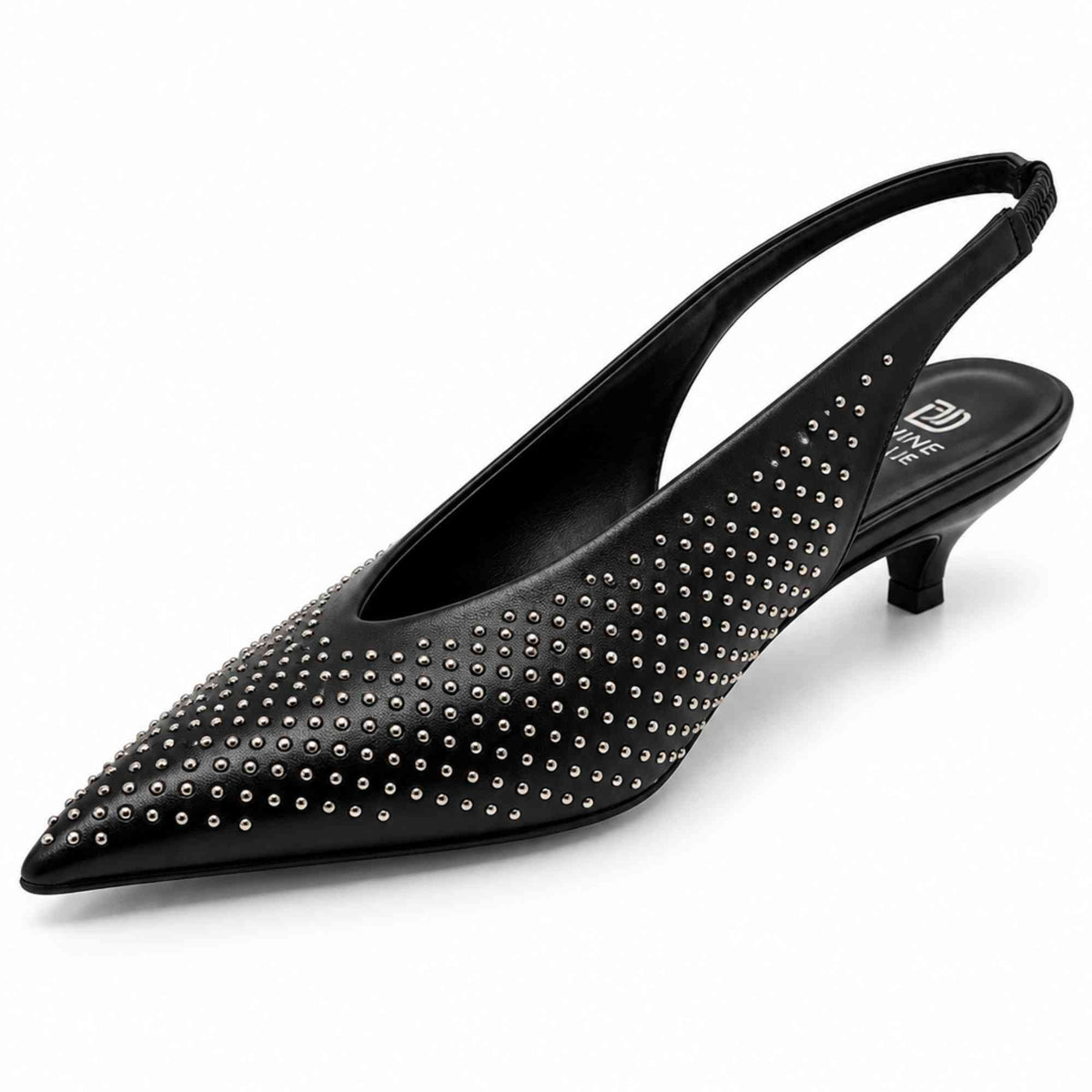 Slingback borchiato Divine Follie 7375 Decolte nero