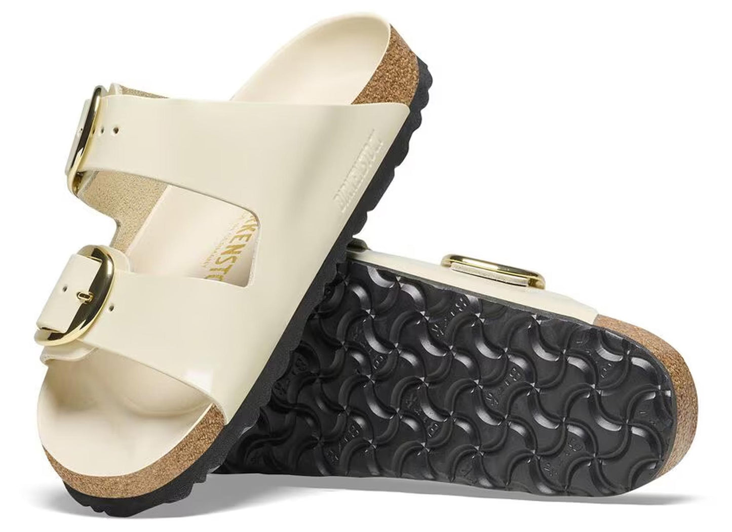 Sandali Arizona Big Buckle Shine Birkenstock ecru 1026128 (35-41)