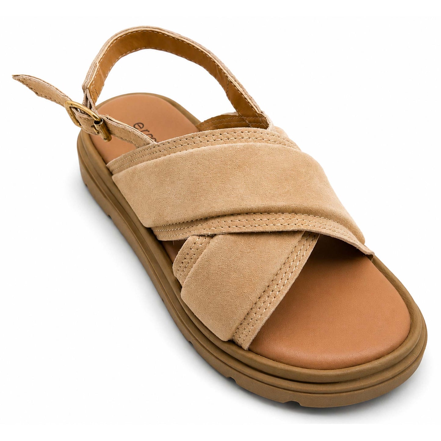 Sandali Ermans K1542 Platform donna beige