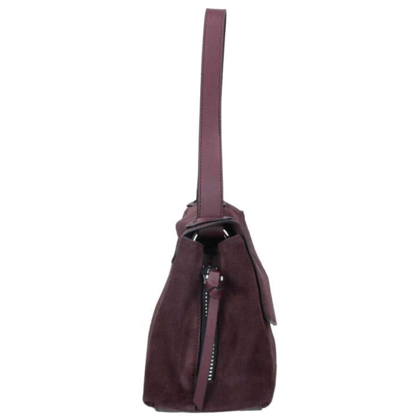 Borsa a spalla  REBELLE HYLA in camoscio bordeaux