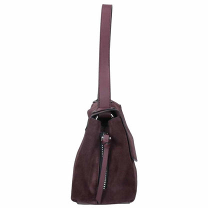 Borsa a spalla  REBELLE HYLA in camoscio bordeaux