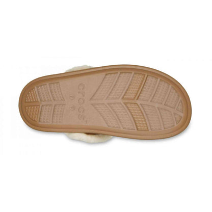 Sabot Classic Fuzz Scuff Crocs nero pelliccia ecologica 212143