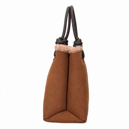 Borsa a mano REBELLE ASE MINI FURRY MArrone Mou