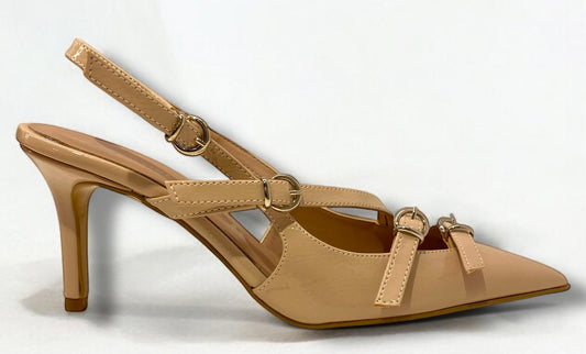 Decolletes Divine Follie 1830V/PE63 in vernice nude