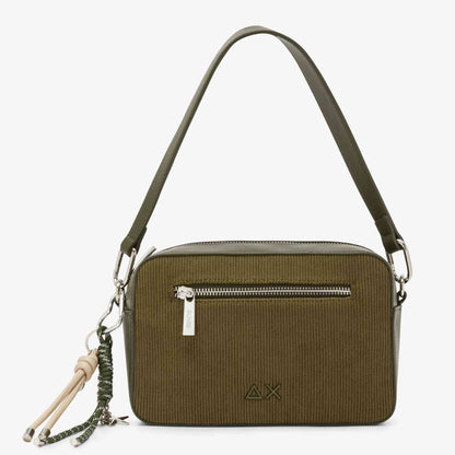 Camera bag velvet corduroy SUN68 Y46218_74 militare scuro