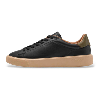 Sneaker Blauer BUCK14 scarpe uomo pelle nero militare