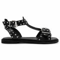 Sandalo Mad Mind 150005 donna nero borchiato