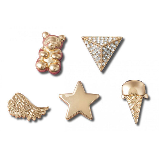 Jibbitz™ Charms per Sabot Unisex gold icons 5pz