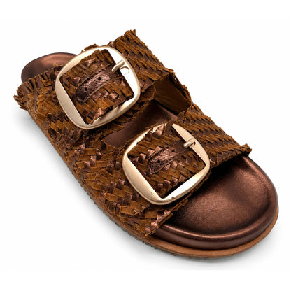 Sandali Ermans 7413 ciabatta donna marrone