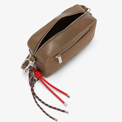 Camera bag velvet corduroy SUN68 Y46218_77 beige scuro