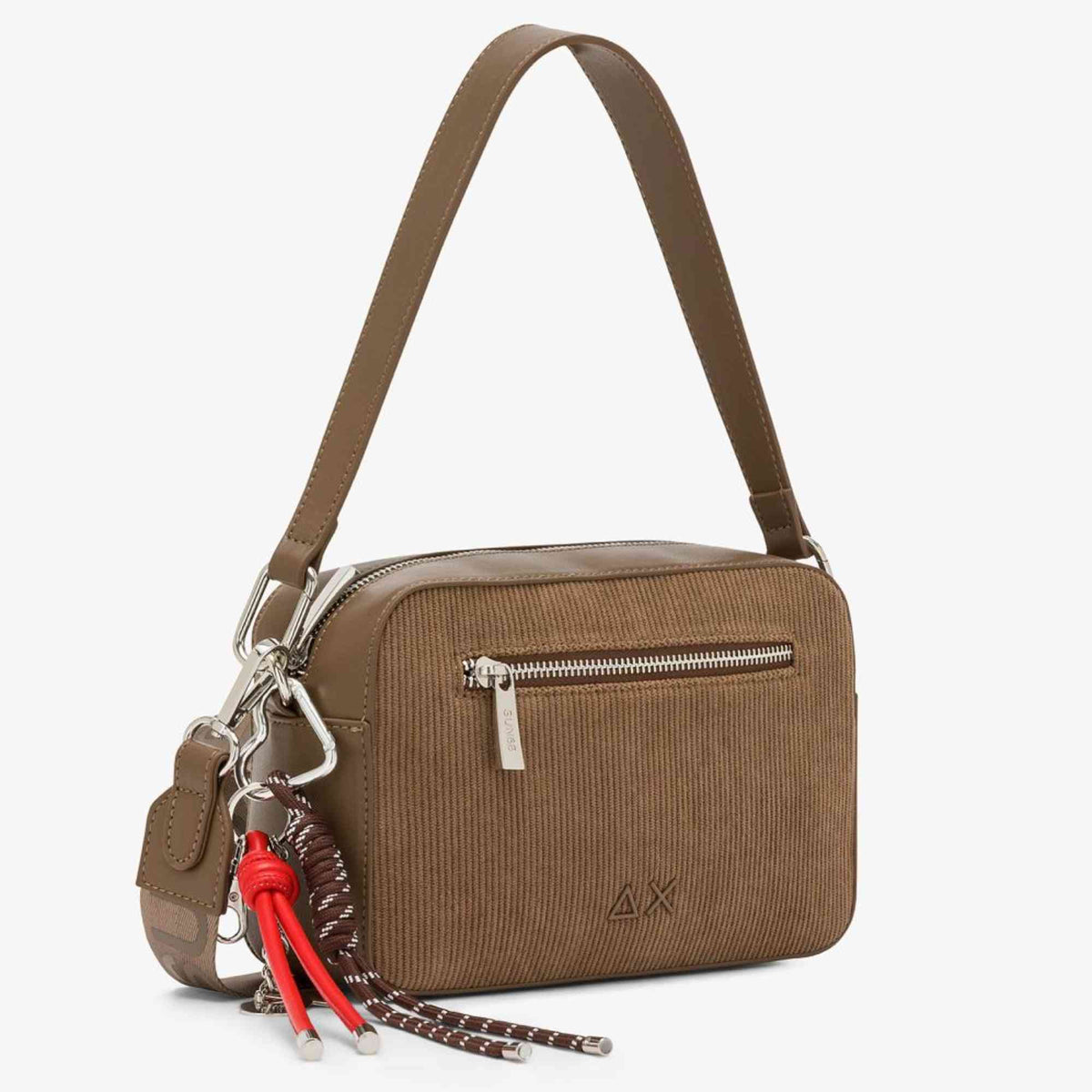 Camera bag velvet corduroy SUN68 Y46218_77 beige scuro