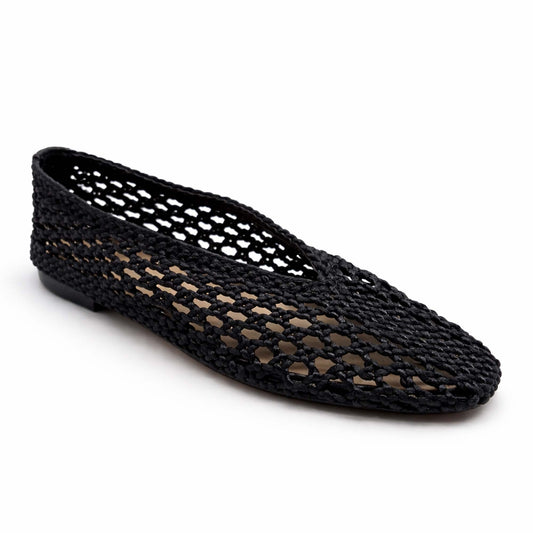 Ballerine INUOVO Donna Flat YTA009 | Tessuto Intrecciato Nero
